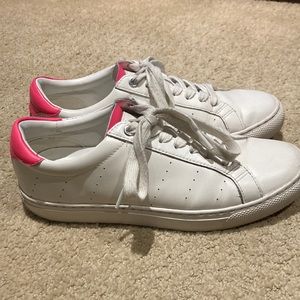 J. Crew Saturday Sneaker Pink and White Size 7.5